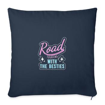 Road Trip - Housse de coussin décorative 45 x 45 cm - bleu marine - Devant