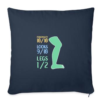 Wheelchair wheelchair access - Sofa pillowcase 17,3'' x 17,3'' (45 x 45 cm) - navy - Front