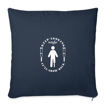 Wheelchair wheelchair users - Sofa pillowcase 17,3'' x 17,3'' (45 x 45 cm) - navy - Front