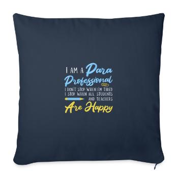 Paraprofessional - Sofa pillowcase 17,3'' x 17,3'' (45 x 45 cm) - navy - Front