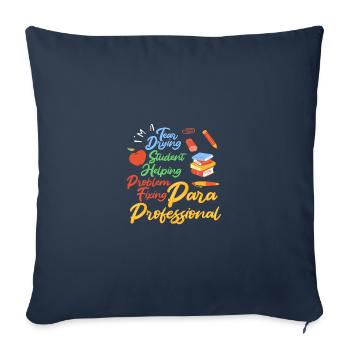 Paraprofessional - Sofa pillowcase 17,3'' x 17,3'' (45 x 45 cm) - navy - Front