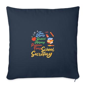 Paraprofessional - Sofa pillowcase 17,3'' x 17,3'' (45 x 45 cm) - navy - Front