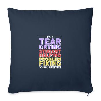Paraprofessional - Sofa pillowcase 17,3'' x 17,3'' (45 x 45 cm) - navy - Front