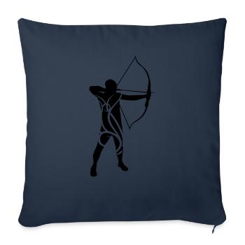 Archery male tribal eu - Sofa pillowcase 17,3'' x 17,3'' (45 x 45 cm) - navy - Front