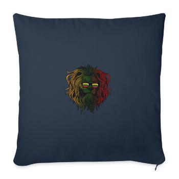 Lituanie - Housse de coussin décorative 45 x 45 cm - bleu marine - Devant