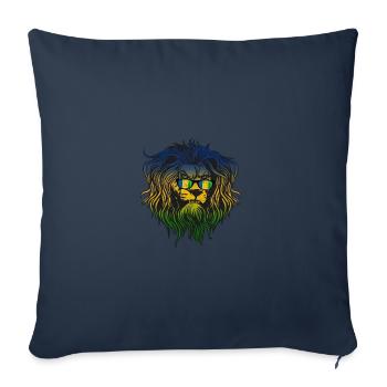 Ogonis - Housse de coussin décorative 45 x 45 cm - bleu marine - Devant
