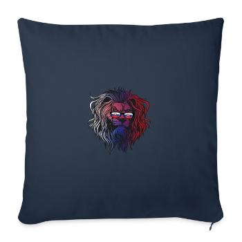 Slovaquie - Housse de coussin décorative 45 x 45 cm - bleu marine - Devant