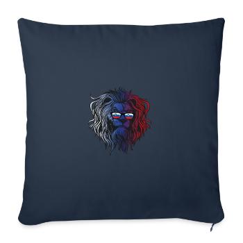 Slovénie - Housse de coussin décorative 45 x 45 cm - bleu marine - Devant