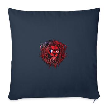 Wallis et Futuna - Housse de coussin décorative 45 x 45 cm - bleu marine - Devant