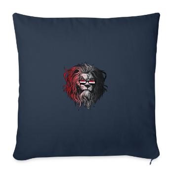 Yémen - Housse de coussin décorative 45 x 45 cm - bleu marine - Devant