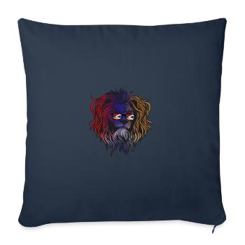 Artsakh - Housse de coussin décorative 45 x 45 cm - bleu marine - Devant