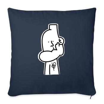 Deck top - Sofa pillowcase 17,3'' x 17,3'' (45 x 45 cm) - navy - Front