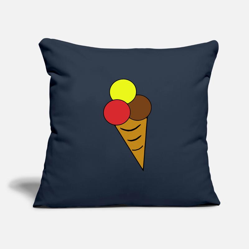 Cornet de glace cornet de glace Housse de coussin décorative 45 x 45 cm