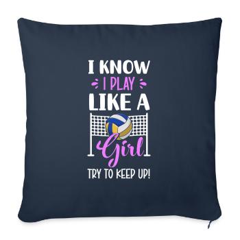 Sports Player Ball Team - Sofa pillowcase 17,3'' x 17,3'' (45 x 45 cm) - navy - Front