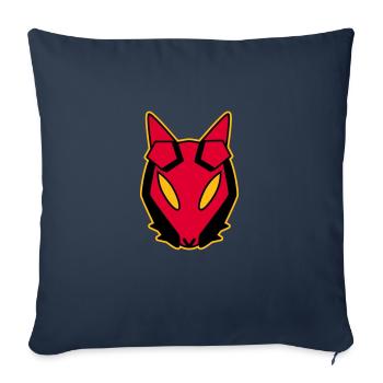 Hellkuroeil - Housse de coussin décorative 45 x 45 cm - bleu marine - Devant