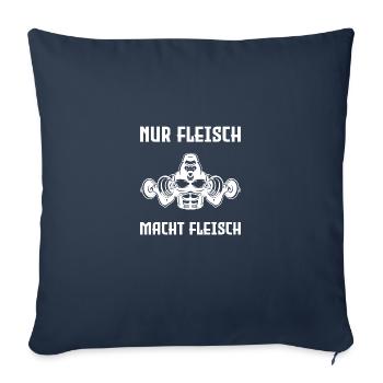 Krafttraining Gym Workout Spruch Fitness Geschenk - Sofakissenbezug 45 x 45 cm - Navy - Vorne
