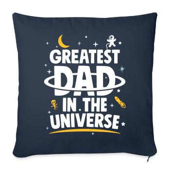 vatertag geschenk - Greatest Dad In The Universe - Sofakissenbezug 45 x 45 cm - Navy - Vorne