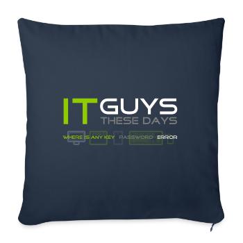 IT guys Neon - Sofa pillowcase 17,3'' x 17,3'' (45 x 45 cm) - navy - Front