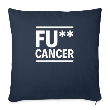 FU Cancer Cancer Awareness - Sofa pillowcase 17,3'' x 17,3'' (45 x 45 cm) - navy - Front
