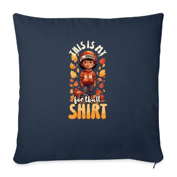 Thanksgiving Football My Football Outfit - Sofa pillowcase 17,3'' x 17,3'' (45 x 45 cm) - navy - Front