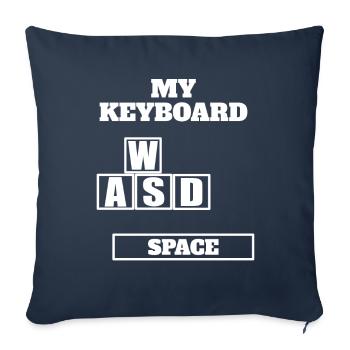 Spiel Spieler Konsole Controller Online Grafik lol - Sofakissenbezug 45 x 45 cm - Navy - Vorne