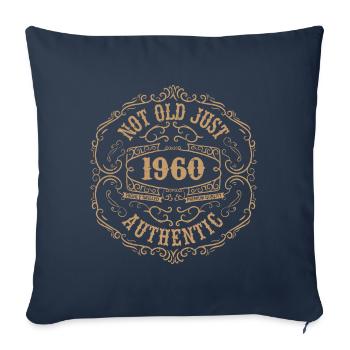1960's Classic 1960's Retro 1960's Birthday Gift - Sofa pillowcase 17,3'' x 17,3'' (45 x 45 cm) - navy - Front