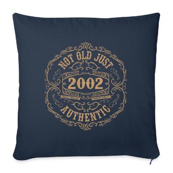 2002 Classic 2002 Retro Birthday Gift 2002 - Sofa pillowcase 17,3'' x 17,3'' (45 x 45 cm) - navy - Front