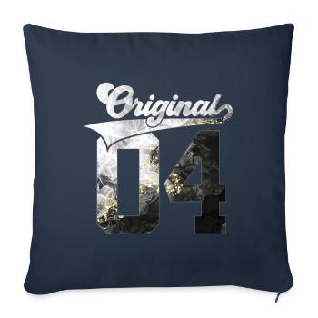22ND BIRTHDAY 2004 ORIGINAL 04 - Sofa pillowcase 17,3'' x 17,3'' (45 x 45 cm) - navy - Front