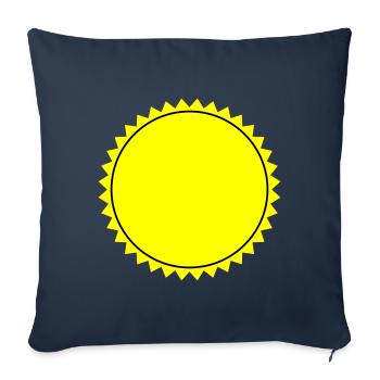 Emblème vierge - Housse de coussin décorative 45 x 45 cm - bleu marine - Devant