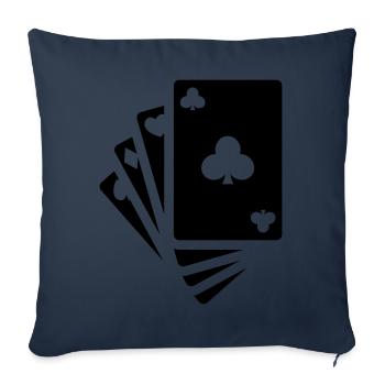 Map Icon Icon - Sofa pillowcase 17,3'' x 17,3'' (45 x 45 cm) - navy - Front