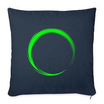 Circle icon shape - Sofa pillowcase 17,3'' x 17,3'' (45 x 45 cm) - navy - Front