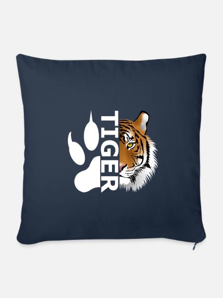 Tiger - Sofakissenbezug 45 x 45 cm - Navy