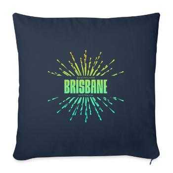 Brisbane Queensland Australien - Sofakissenbezug 45 x 45 cm - Navy - Vorne