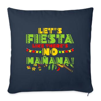 5 De Mayo Viva Mexico Cinco De Mayo Teacher Geschen - Housse de coussin décorative 45 x 45 cm - bleu marine - Devant
