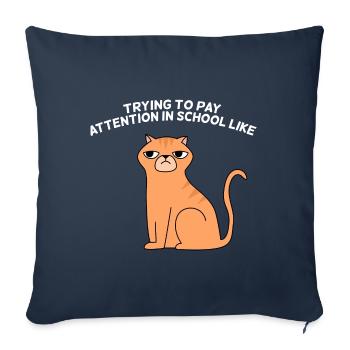 Student design for young proud Pinoys - Sofa pillowcase 17,3'' x 17,3'' (45 x 45 cm) - navy - Front