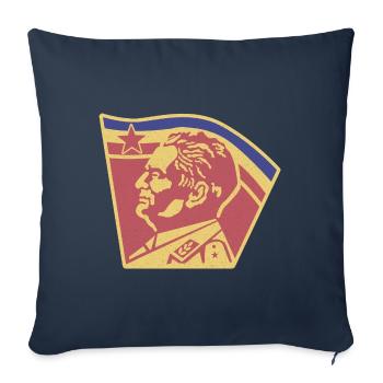 Badge Tito Jugoslavia Stern Balkan Jugoslawien - Sofakissenbezug 45 x 45 cm - Navy - Vorne