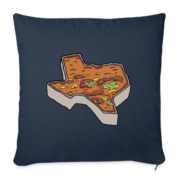 Conception de carte Chili con Carne pour les amateurs de - Housse de coussin décorative 45 x 45 cm - bleu marine - Devant