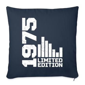 Vintage 1975 Birthday Gift 1975 Year 1975 - Sofa pillowcase 17,3'' x 17,3'' (45 x 45 cm) - navy - Front