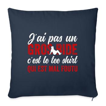 J'ai Pas Un Gros Bide Humour Sarcasme - Sofakissenbezug 45 x 45 cm - Navy - Vorne