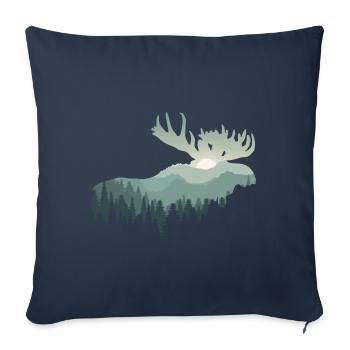 Moose - Sofa pillowcase 17,3'' x 17,3'' (45 x 45 cm) - navy - Front