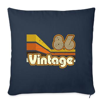 1986 Birthday born in 1986 Retro Vintage - Sofa pillowcase 17,3'' x 17,3'' (45 x 45 cm) - navy - Front