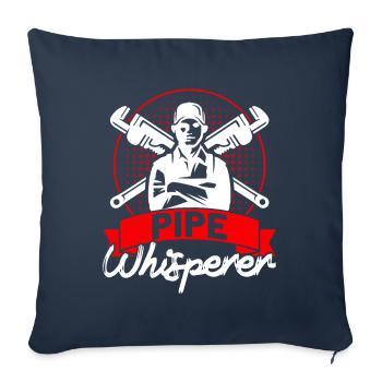 Plumbing Sanitary fittings Maintenance of San - Sofa pillowcase 17,3'' x 17,3'' (45 x 45 cm) - navy - Front