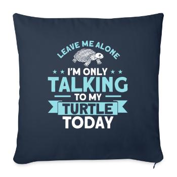 Sea turtle Turtle turtles Liebhab - Sofa pillowcase 17,3'' x 17,3'' (45 x 45 cm) - navy - Front