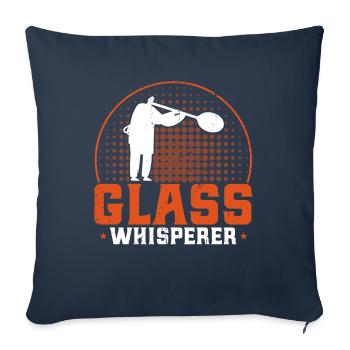 Souffleurs de verre Souffleurs de verre Souffleurs de verre Cadeau - Housse de coussin décorative 45 x 45 cm - bleu marine - Devant
