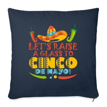 Cinco De Mayo Party Viva Mexico Cinco De Mayo Lehr - Sofa pillowcase 17,3'' x 17,3'' (45 x 45 cm) - navy - Front