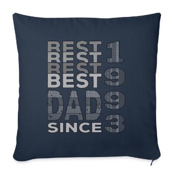 Bester Papa der Welt seit 1993 Vatertag - Sofakissenbezug 45 x 45 cm - Navy - Vorne