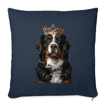 Bouvier bernois - Housse de coussin décorative 45 x 45 cm - bleu marine - Devant
