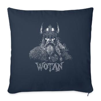 Odin Wotan Viking Vikings Wikinger Gott God - Sofakissenbezug 45 x 45 cm - Navy - Vorne