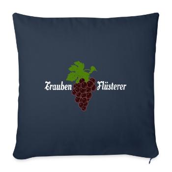 Trauben Flüsterer Wein Weintrinker Winzer - Sofakissenbezug 45 x 45 cm - Navy - Vorne
