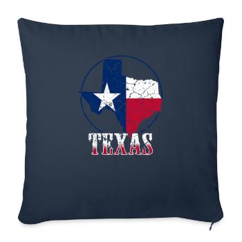 Texas - Housse de coussin décorative 45 x 45 cm - bleu marine - Devant